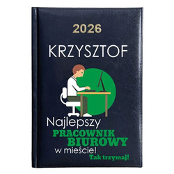 KALENDARZ KSIĄŻKOWY A5 dzienny 2026 ROK TERMINARZ NOTATNIK PRACOWNIK BIURO