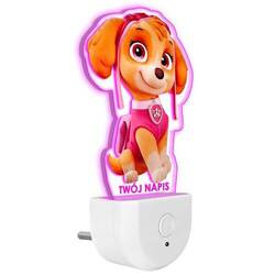 Lampka Nocna LED dla Dzieci PSI PATROL SKY PIES SKYE do kontaktu gniazdka