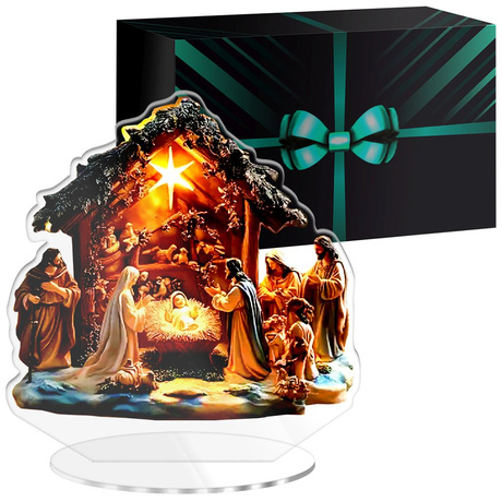 SZOPKA BOŻE NARODZENIE OZDOBA STROIK CHOINKA PREZENT NA ŚWIĘTA GWIAZDKĘ