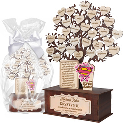 PREZENT NA DZIEŃ BABCI DLA BABCI PRABABCI PAMIĄTKA STATUETKA SERCE DRZEWKO