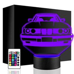 LAMPKA NOCNA LED BMW M5 AUTO AUTKO 3D + PILOT prezent URODZINY statuetka