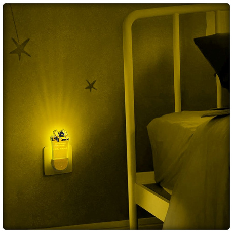 Lampka Nocna LED dla Dziecka AUTO LAFERRARI kontaktu gniazdka CZUJNIK