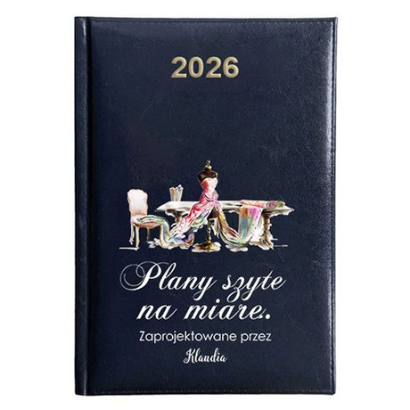 KALENDARZ KSIĄŻKOWY A5 dzienny 2026 ROK TERMINARZ NOTATNIK KRAWCOWA