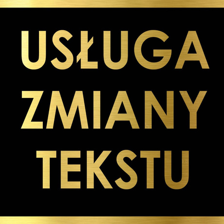 Usługa zmiana tekstu dedykacji personalizacja