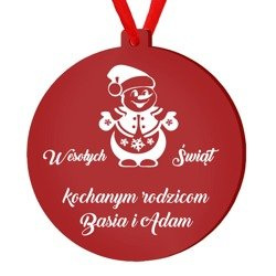 DUŻA bombka NA OKNO BALKON DRZWI choinkę mikołaj P