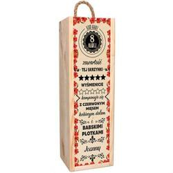 Dzień Kobiet SKRZYNKA NA WINO GRAWER PREZENT