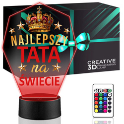 Prezent NA DZIEŃ TATY OJCA TATA teścia mężczyzny LAMPKA NOCNA pamiątka