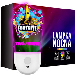 Lampka Nocna LED dla Dziecka Fortnite Banan kontaktu gniazdka CZUJNIK