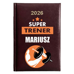 KALENDARZ KSIĄŻKOWY A5 dzienny 2026 ROK TERMINARZ NOTATNIK TRENER DIETETYK
