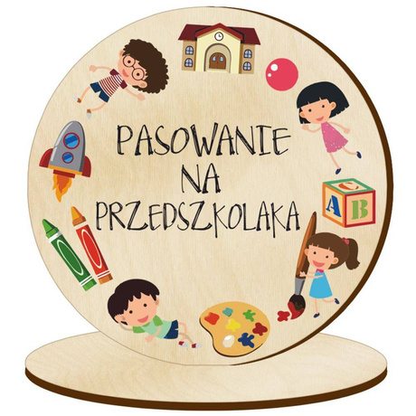 Medal pasowanie ucznia przedszkolaka statuetka 