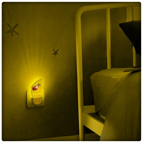 Lampka Nocna LED dla Dziecka Gitara Muzyka do kontaktu gniazdka CZUJNIK