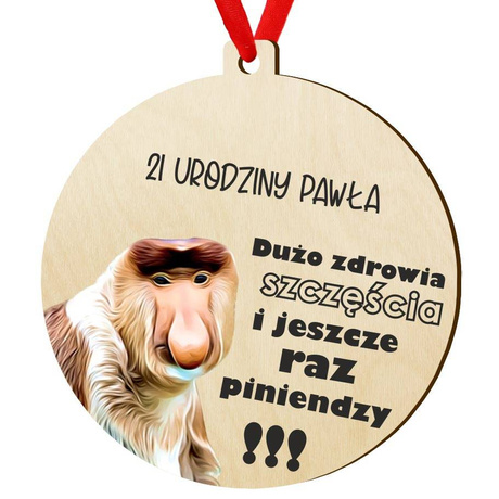 Prezent na urodziny upominek medal