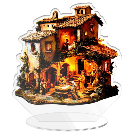 SZOPKA BOŻE NARODZENIE OZDOBA STROIK CHOINKA PREZENT NA ŚWIĘTA GWIAZDKĘ