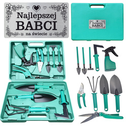 Zestaw Narzędzi Ogrodowych w Walizce dla Babci - Prezent na Urodziny Dzień Babci