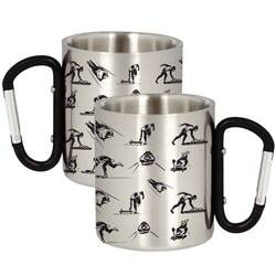 KUBEK METALOWY NAGRODA DLA ZAWODNIKA SPORTOWCA SANECZKARSTWO NA URODZINY