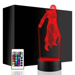 LAMPKA NOCNA LED GRA ASSASSIN'S CREED 3D + PILOT prezent URODZINY statuetka