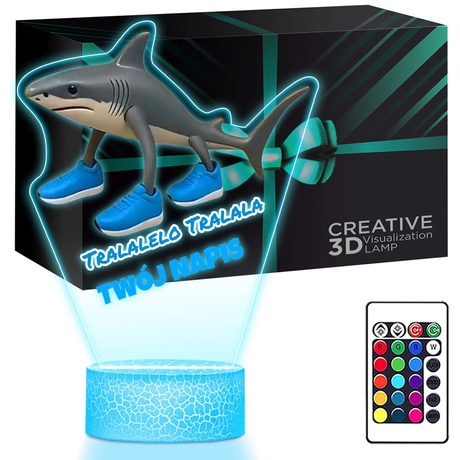 LAMPKA NOCNA LED 3D TRALALELO TRALALA prezent dziecka URODZINY statuetka