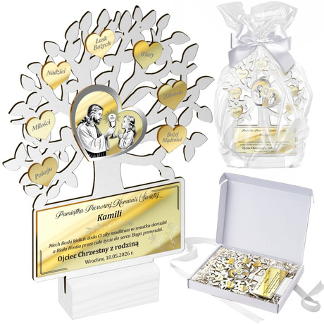 Pamiątka Pierwszej Komunii Świętej dla dziewczynki chłopca Prezent Komunia