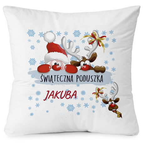 PODUSZKA ŚWIĘTA MIKOŁAJKI GWIAZDKA PREZENT DLA DZIECKA BOŻE NARODZENIE IMIĘ