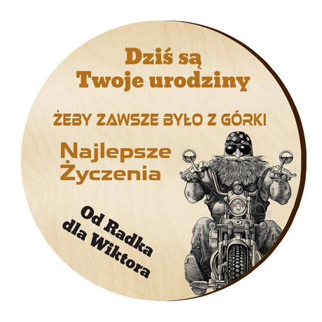 Prezent na urodziny upominek magnes WZORY