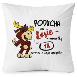 PODUSZKA PREZENT NA 18 URODZINY OSIEMNASTKĘ DLA CHŁOPAKA DZIEWCZYNY