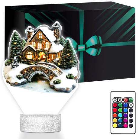 LAMPKA NOCNA LED 3D SZOPKA BOŻE NARODZENIE prezent dla dziecka NA ŚWIĘTA