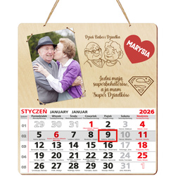 PREZENT NA DZIEŃ BABCI DZIADKA KALENDARZ 2026 DLA DZIADKÓW URODZINY ŚWIĘTA