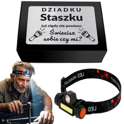 LATARKA CZOŁOWA LED prezent na Dzień Dziadka urodziny święta dla dziadka