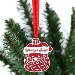 Bombka na choinkę święta prezent mikołaj ozdoba B