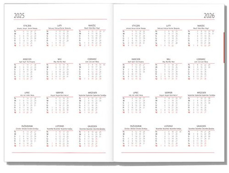 KALENDARZ TERMINARZ PREZENT DLA NAUCZYCIELA A5 2025 / 2026 DZIEŃ NAUCZYCIELA PLANNER 
