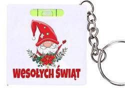 Mikołajki prezent brelok Mikołaj choinkę miarka