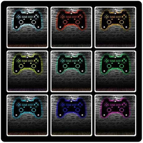 LAMPKA NOCNA LED Gamepad Pad Pilot gracza prezent Kontroler PS Playstation