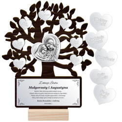 PREZENT NA ŚLUB DRZEWKO SZCZĘŚCIA DLA NOWOŻEŃCÓW PAMIĄTKA NA WESELE MŁODYCH