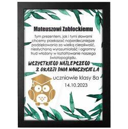 PODZIĘKOWANIE PREZENT NA DZIEŃ NAUCZYCIELA RAMKA