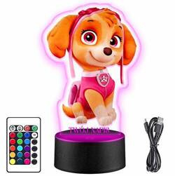 LAMPKA NOCNA PSI PATROL SKY 3D LED PILOT prezent URODZINY statuetka