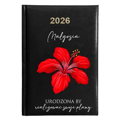 KALENDARZ KSIĄŻKOWY A5 dzienny 2026 ROK TERMINARZ NOTATNIK MOTYWACYJNE
