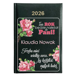 KALENDARZ KSIĄŻKOWY A5 dzienny 2026 ROK TERMINARZ NOTATNIK PEDAGOG