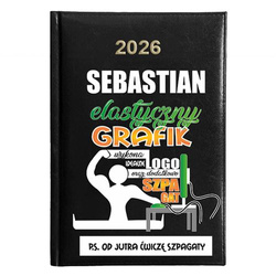 KALENDARZ KSIĄŻKOWY A5 dzienny 2026 ROK TERMINARZ NOTATNIK GRAFIK KOMPUTER