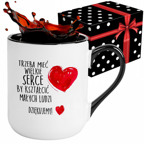 KUBEK PODZIĘKOWANIE NA ZAKOŃCZENIE ROKU SZKOLNEGO DLA NAUCZYCIELA WZORY MIX