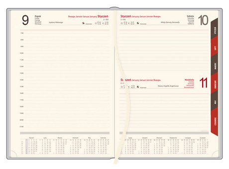 KALENDARZ KSIĄŻKOWY A5 dzienny 2025 ROK TERMINARZ NOTATNIK FOTOGRAF