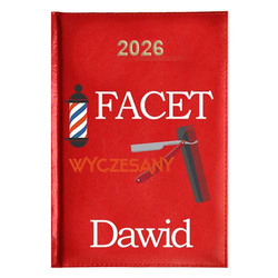 KALENDARZ KSIĄŻKOWY A5 dzienny 2026 ROK TERMINARZ NOTATNIK BARBER