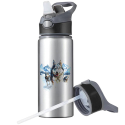 BIDON SPORTOWY BUTELKA NA WODĘ SŁOMKĄ UCHWYTEM WYŚCIGI PSICH ZAPRZĘGÓW