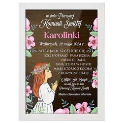 PREZENT PIERWSZA KOMUNIA ŚWIĘTA PAMIĄTKA OBRAZEK