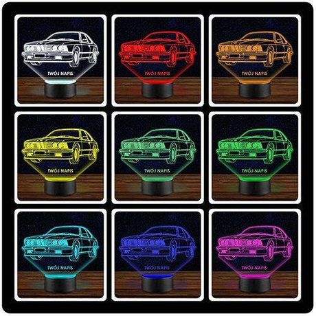 LAMPKA NOCNA LED BMW 635 AUTO AUTKO 3D + PILOT prezent URODZINY statuetka