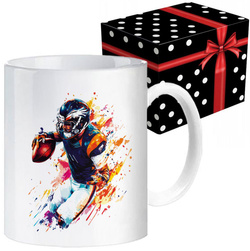 KUBEK SPORTOWY NAGRODA DLA ZAWODNIKA GRACZA RUGBY ZAWODNIK GRACZ PIŁKA