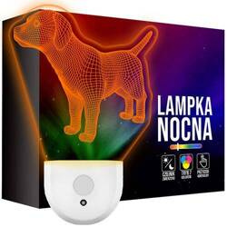 Lampka Nocna LED dla Dzieci PIES ZWIERZĄTKO do kontaktu gniazdka CZUJNIK
