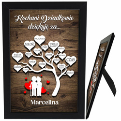 PODZIĘKOWANIE DLA BABCI I DZIADKA NA ŚWIĘTA DZIADKÓW prezent na DZIEŃ