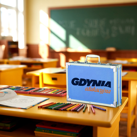 Zestaw Artystyczny do Malowania w Walizce dla Dziecka LOGO Z NADRUKIEM