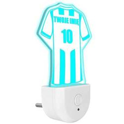Lampka Nocna LED dla Dzieci Piłka Nożna Piłkarza do kontaktu gniazdka