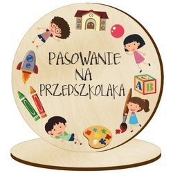 Medal pasowanie ucznia przedszkolaka statuetka